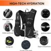 INOXTO Hydration Vest Backpack,Lightweight Insulated Pack with 1.5L Water Bladder Bag Daypack for Hiking Trail Running Cycling Race Marathon for Women Men Kids (Black Orange) view 4