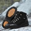 Mens Hiking Boots Waterproof Winter Outdoor Non Slip Snow Boot Lace-Up Sport Shoes Keep Warm Mountaineering Boots view 4