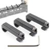 LThyzszb Tactical Light Pressure Switch Picatinny Cable Guides Aluminum 3 Pack, for Flashlight & Laser Tape Switch Cable Clips (Black) view 1