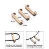 LThyzszb Tactical Light Pressure Switch Picatinny Cable Guides Aluminum 3 Pack, for Flashlight & Laser Tape Switch Cable Clips (Brown) view 2