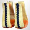 HILASON Horse Western Saddle Stirrup Rawhide Leather Stirrups Pair | for Barrel Racing Horses view 3