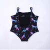 Yihuimin Girls Mermaid Princess One Piece Swimsuit Spaghetti Straps Backless Ruffles Bathing Suit Bikini Black Horse 6 Years view 3