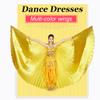 Nimiman Belly Dance Isis Wings Belly Dance Costume Wings with Sticks for Halloween Carnival Performance(Back Open) view 2