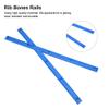Skateboard Rails Protector, Flexible Ribs Design for Impact Resistance, Skateboard Rails Guard with Mount Screws for Beginners and Street Skaters view 2