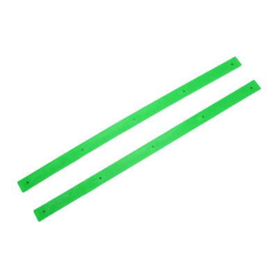 VBESTLIFE 2Pcs Skateboard Rails Protector Wear-Resistant Flexible Ribs Bones Board Rails with Mount Screws(Green) Cycling