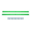 VBESTLIFE 2Pcs Skateboard Rails Protector Wear-Resistant Flexible Ribs Bones Board Rails with Mount Screws(Green) Cycling view 2