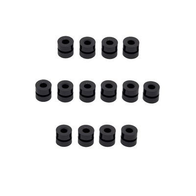 HZUTUZH Black Rubber Silicone Carabiner Keeper Retainer - Belay & Rigging Stopper for All Types of Locking Carabiner & Quickdraw (10)
