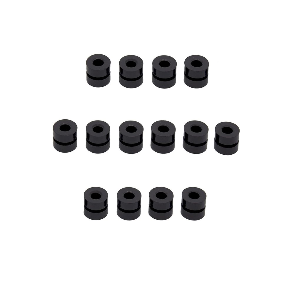 HZUTUZH Black Rubber Silicone Carabiner Keeper Retainer - Belay & Rigging Stopper for All Types of Locking Carabiner & Quickdraw (10)