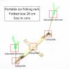 80cm Insert Ice Fishing Rod with Reel Set, Portable Winter Fishing Device, Ice Fishing Rod and Fishing Reel Hook Bait Set, Carp Rod ZYHYD (Size : 80cm) view 4