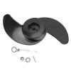Aramox Outboard Propeller, 2 Blades Propeller Kit Electric Trolling Motor Parts Plastic for 50lb 60lb 68lb 88lb Outboard 12V 24V Motors view 4
