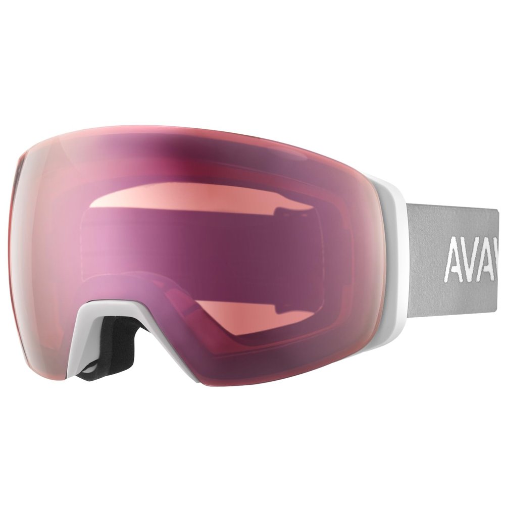 AVAWAY Youth Ski Goggles, Magnetic Snowboard Goggles, Small Size Pink Snow Goggles for Men Womens, Anti Fog Safety Glasses