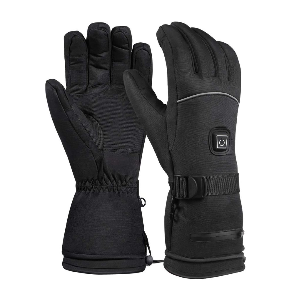 FAVOMOTO Pair Men's Knitted Gloves Mittens & Liners Ski Gloves Heating Full Finger Anti-Slip Riding Lose Electric Coating