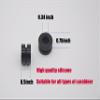 HZUTUZH Black Rubber Silicone Carabiner Keeper Retainer - Belay & Rigging Stopper for All Types of Locking Carabiner & Quickdraw (14) view 3
