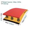 Aldults Gymnastics Springboard - 6 Springs, Gym Playroom School Elastic Board for Long Jump, Somersault, Improving Vaulting Skills (Color : Red) view 2