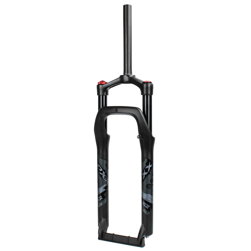 LvTu 20 Inch Fat Tire Fork Suspension Aluminum Alloy Manual Lockout Unisex's for 4.0" Tire Beach Bike Snow
