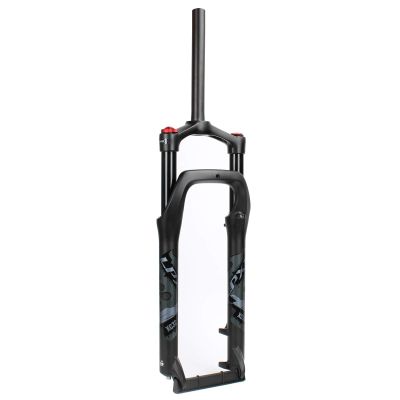 LvTu Beach Snow Bike Front Fork 26 Inch Aluminum Alloy 4.0" Tire Fat Fork Manual Lockout Suspension Black