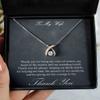to My Wife Gift, Thank You for Being Just You, I Love You So Much. Glad You are Mine Forever - Wishbone Dancing Necklace view 3