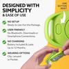 3DFitBud Simple Step Counter Walking 3D Pedometer by 3DActive with Clip, Lanyard Accurate Step Tracker Large Display, Easy to Use for Kids Men Women Adult Seniors Daily Step Tracking - A420S - Green view 3