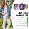 3DFitBud Simple Step Counter Walking 3D Pedometer by 3DActive with Clip, Lanyard Accurate Step Tracker Large Display, Easy to Use for Kids Men Women Adult Seniors Daily Step Tracking - A420S - Plum view 4