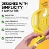 3DFitBud Simple Step Counter Walking 3D Pedometer by 3DActive with Clip, Lanyard Accurate Step Tracker Large Display, Easy to Use for Kids Men Women Adult Seniors Daily Step Tracking - A420S - Yellow view 3