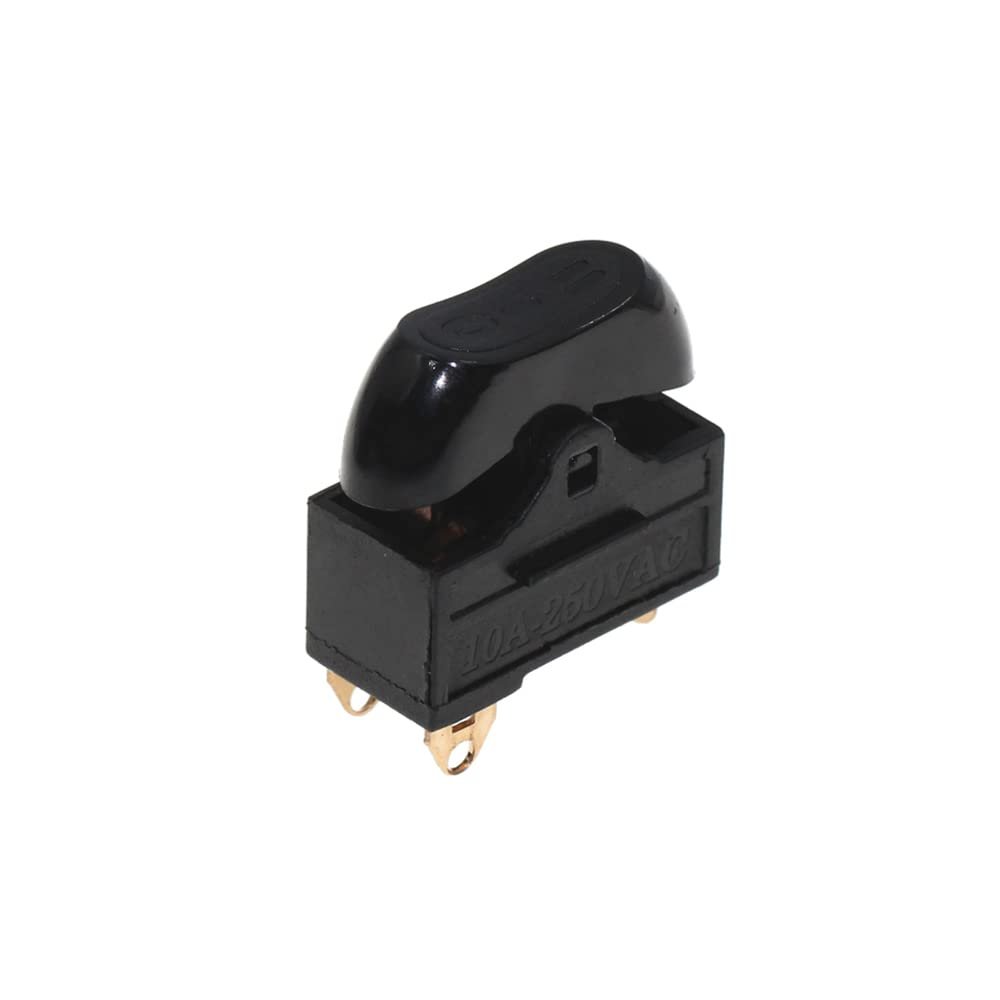 4PCS Hair Dryer Switch,Rocker Switch,3 Position ON Off Boat Switch,Black