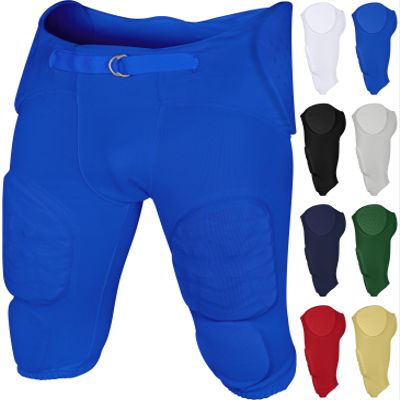 Exxact Sports Proline Youth Integrated Football Pants with 7 Flex Pads, Lightweight Football Practice Pants for Protection (YXS, Royal Blue)