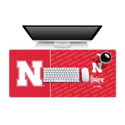 YouTheFan NCAA Nebraska Cornhuskers Logo Series Desk Pad