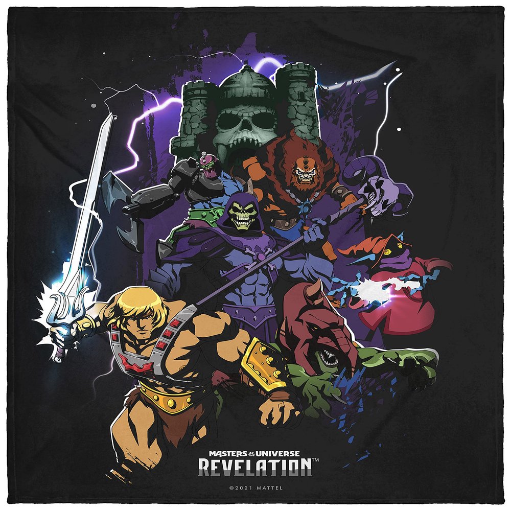 Masters of The Universe Revelation Poster Super Soft and Cuddly Plush Fleece Throw Blanket