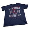 40th Birthday Gift Shirt for Men - Vintage 1986 Aged to Perfection - Arrows - F/Navy-003-4X view 4