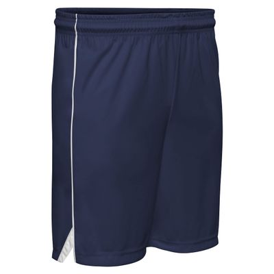Prime Basketball Shorts, Women's Medium, Navy Blue with White Trim