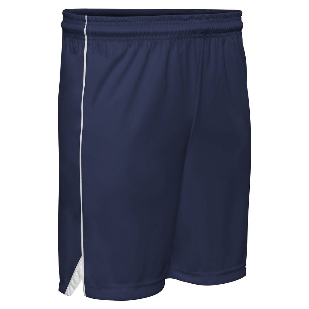 Prime Basketball Shorts, Women's Medium, Navy Blue with White Trim