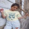 Weezer Rock Music Band & Logo Vintage Style Adult Short Sleeve T Shirt Graphic Tees Off-White view 3