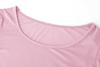 Long Sleeve Crop Tops for Women Workout Basic Clothes for Teen Ladies Fitted Slim Scoop Neck Cute Yoga Shirts (Pink, Medium) view 3