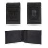 NCAA Wisconsin Badgers Mens Front ID Pocket Black Wallet- Premium 8 Pocket Laser-Engraved Team Logo on Vegan Leather- Minimalist Design, Credit Card Holder- Ideal for Travel or Mens Gift view 1
