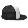 Gunner Gear Fishing Hat Bass Fish American Flag Embroidered Snapback Trucker Hat Yupoong 6006 Black/White/Black view 4