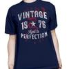 50th Birthday Gift Shirt for Men - Vintage 1976 Aged to Perfection - Arrows - F/Navy-003-4X view 3