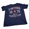 50th Birthday Gift Shirt for Men - Vintage 1976 Aged to Perfection - Arrows - F/Navy-003-4X view 4
