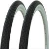 CYCLEZ One Pair 20" x 1.75 Brick or Grooved White Wall Tires Includes 2-20" Tubes and 2- Tire Lever Tools for 20inch BMX or Lowrider Bicycles Replacement Kit (Brick (White Wall)) view 2