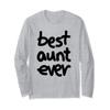 Best Aunt Ever Long Sleeve T-Shirt view 1