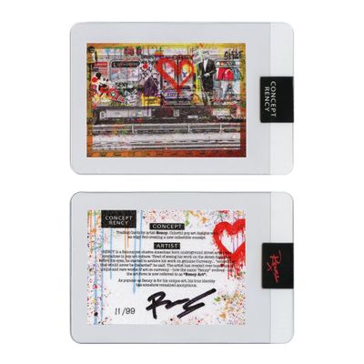 Diamond Dust Trading Card Hand-Signed by Artist Rency & Serial Numbered of only 99 - NYC Subway Banksy was HERE