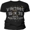 50th Birthday Gift Shirt for Men - Vintage 1976 Aged to Perfection - Arrows - F/Black-001-4X view 1