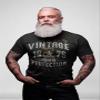 50th Birthday Gift Shirt for Men - Vintage 1976 Aged to Perfection - Arrows - F/Black-001-4X view 2