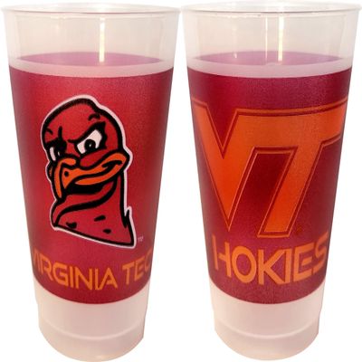 Westrick Virginia Tech Hokies University Plastic Cups, Fun Party Supplies, Ideal Tailgate and Football Party Decorations, College Football Party Pack - 14 oz. Frosted Cups - 25 per Set