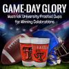 Westrick Virginia Tech Hokies University Plastic Cups, Fun Party Supplies, Ideal Tailgate and Football Party Decorations, College Football Party Pack - 14 oz. Frosted Cups - 25 per Set view 2
