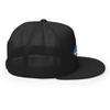 Gunner Gear Fishing Hat Bass Fish American Flag Embroidered Snapback Trucker Hat Yupoong 6006 Black view 4