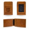 Rico Industries NBA Sacramento Kings Premium Laser Engraved Vegan Brown Leather Front Pocket Wallet - Compact and Slim Yet Sturdy Design - Perfect to Show Your Team Pride or Gift view 1