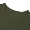 Long Sleeve Crop Tops for Women Workout Basic Clothes for Teen Ladies Fitted Slim Scoop Neck Cute Yoga Shirts (Olive, Medium) view 3
