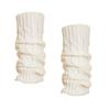 F.C. Fashion Culture Women's Cable Knit Ribbed Leg Warmers Boot Toppers (Cream) view 1