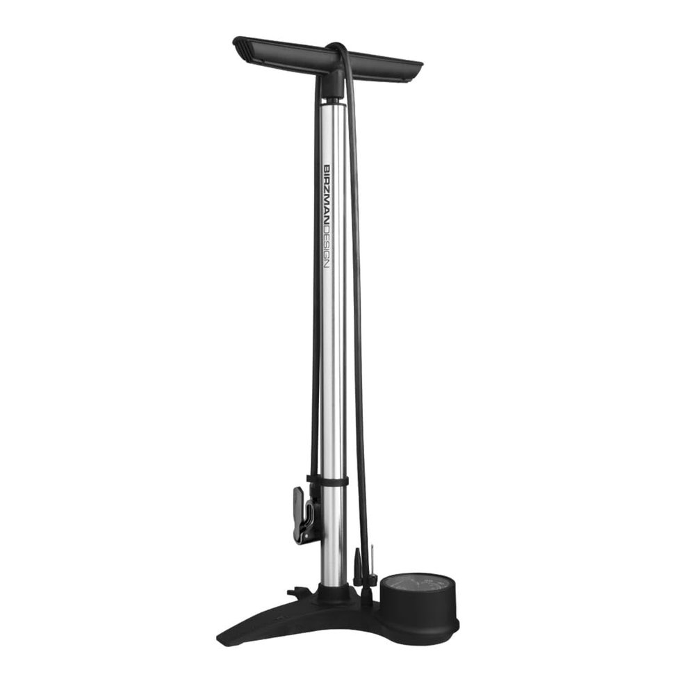 Birzman The Pump with Flick-It II Floor Pump Silver