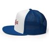 Gunner Gear Fishing Hat Bass Fish American Flag Embroidered Snapback Trucker Hat Yupoong 6006 view 3